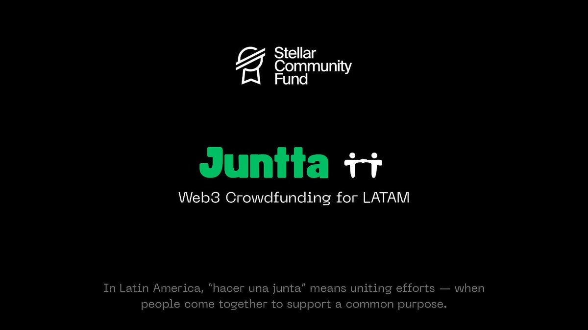 Juntta (@junttaperu) on Twitter photo Juntta ya impulsa el crowdfunding en Perú 🇵🇪
Ahora buscamos dar el salto a Web3 junto a <a href="/StellarOrg/">Stellar</a>, para que cada donación sea más transparente, verificable y rápida.
Postulamos al #SCF40 para llevar las donaciones en Latinoamérica a otro nivel.
<a href="/BuildOnStellar/">Build on Stellar</a> <a href="/TellusCoop/">Tellus Cooperative 🌎 | telluscoop.org</a> Juntta ya impulsa el crowdfunding en Perú 🇵🇪
Ahora buscamos dar el salto a Web3 junto a <a href="/StellarOrg/">Stellar</a>, para que cada donación sea más transparente, verificable y rápida.
Postulamos al #SCF40 para llevar las donaciones en Latinoamérica a otro nivel.
<a href="/BuildOnStellar/">Build on Stellar</a> <a href="/TellusCoop/">Tellus Cooperative 🌎 | telluscoop.org</a>