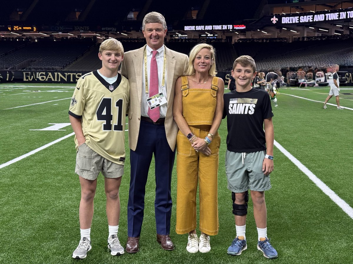 Tough day for the Saints but always good to be able to have the family alongside!  Makes the grind much less!Football Life