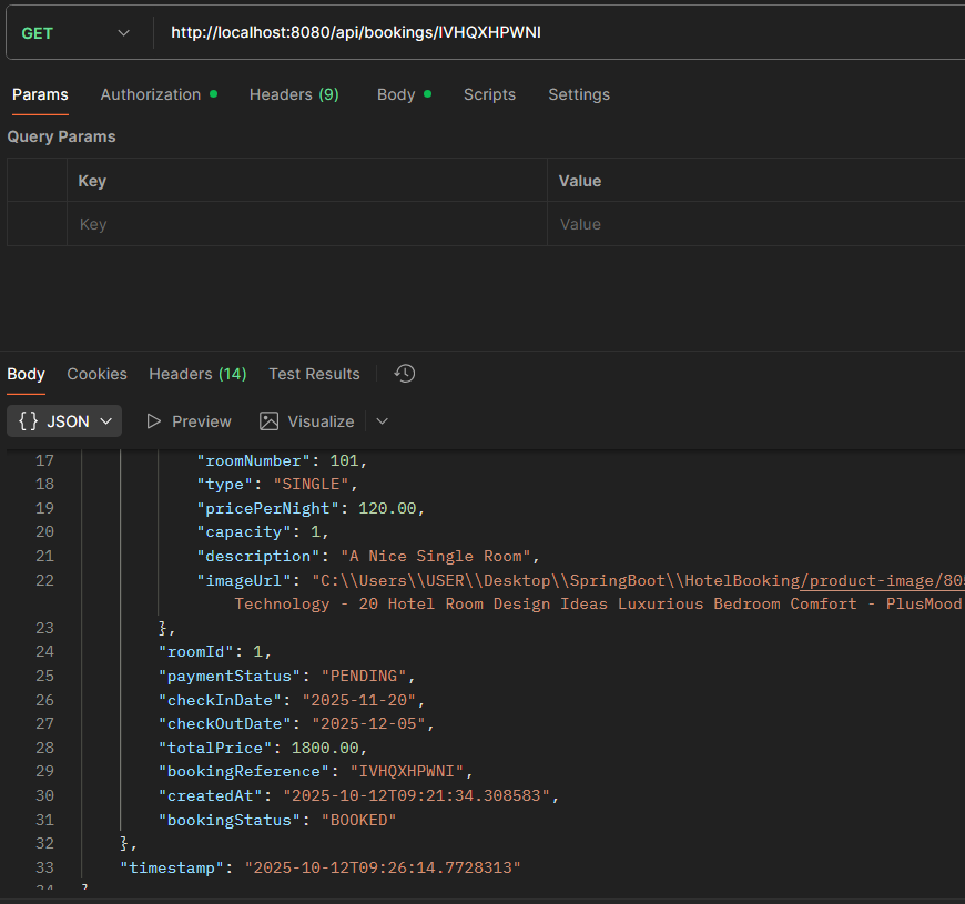 OfficialMarvade's tweet image. Booking module✅

- Validated room availability
- Generated unique booking references
- Email notification with payment link
- Role based access for admins/customers

Seeing all the modules connect feels amazing 

#SpringBoot #Java #BackendDev #BuildInPublic