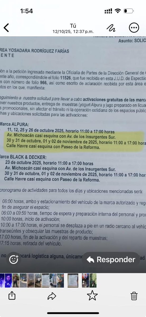 LaVozHipodromo's tweet photo. .@AlessandraRdlv siguen activaciones en inmediaciones #parquemexico Av.Michoacan 34.
Activación de .@alpuraoficial tiene permiso en que se señala ubicación Av.Michoacán casi esquina c/Insurgentes, y se ubica x intransigencia donde a 500m donde NO DEBE. 
.@obdulioA @erikayazminrg https://t.co/KmYqQH96bM