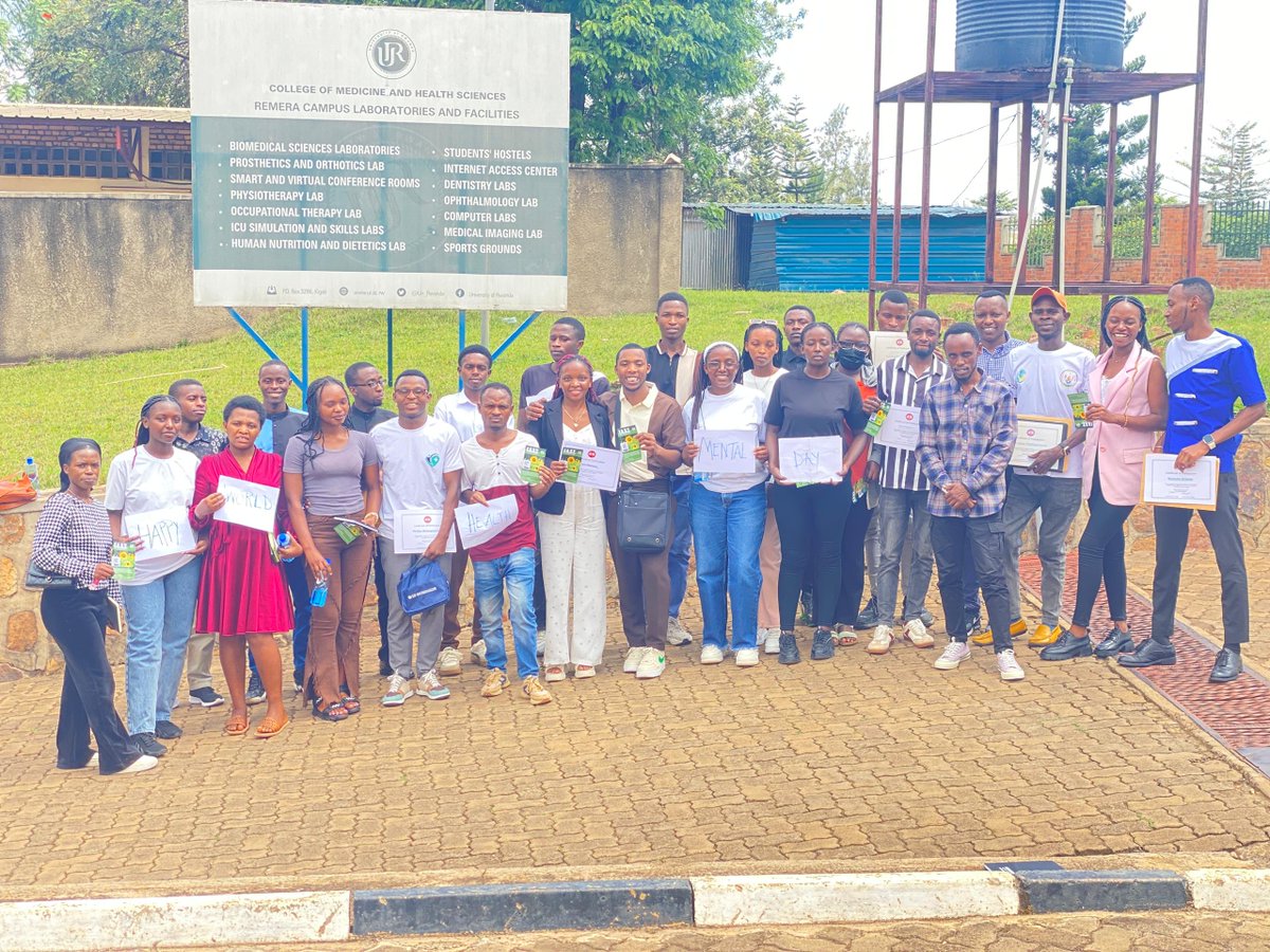 presidentRmhnsa's tweet photo. In recognition of World Mental Health Day 2025, RMNHSA, in collaboration with  Peace  Team Organization, held an engaging mental health workshop at Remera Campus!
Together, we fostered open dialogue, awareness, and resilience for a healthier, more compassionate community. https://t.co/C6JEv8CBf9