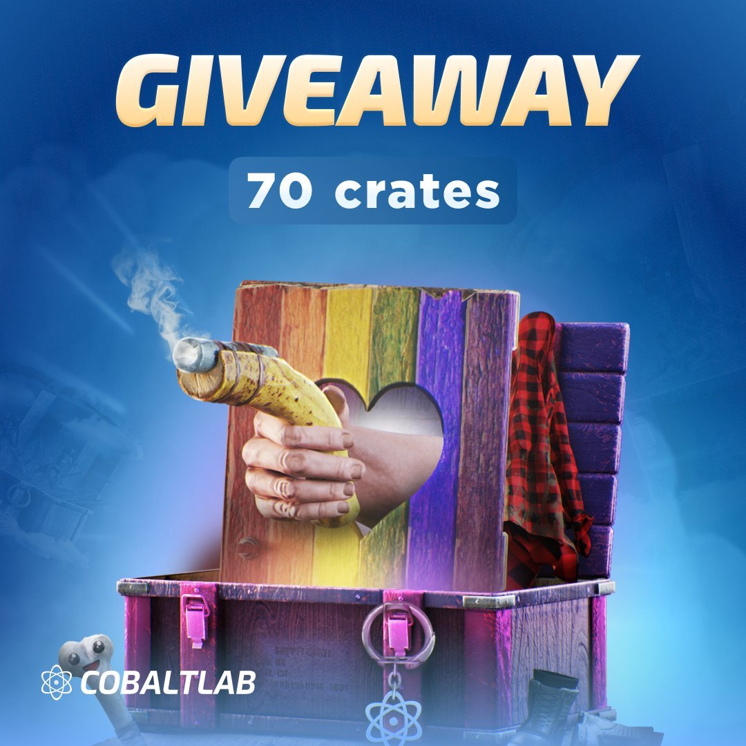 Cobaltlabrust's tweet image. $100 Giveaway - 70x New Player Crates 💰
🔹Follow @Cobaltlabrust
🔹Like & Repost
🔹Tag 2 friends
5 winners will be picked in 7 days. Good luck!
