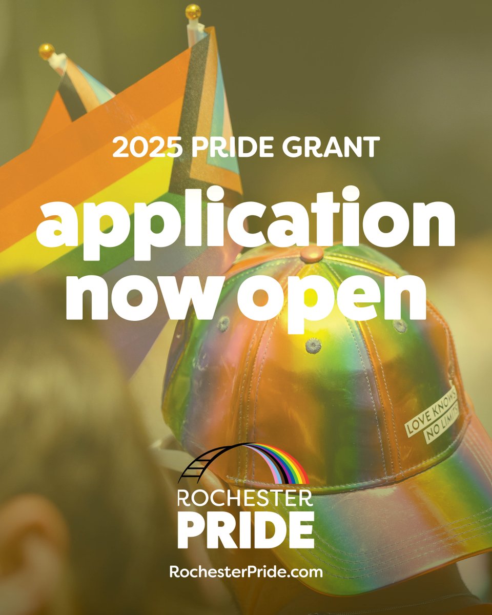 When available, excess funds raised for the Rochester Pride Parade &amp; Festival are used to support LGBTQ+ events and programming throughout the Rochester area. The Pride Grant Application is open and applications will be accepted until November 17, 2025. trilliumhealth.org/rochester-prid…