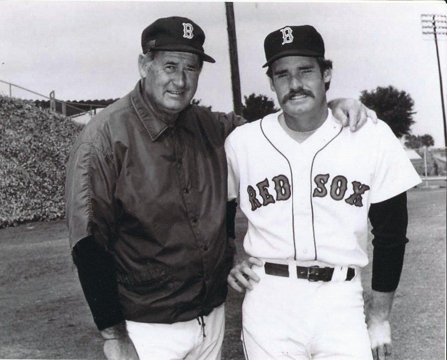 Ted Williams and Wade Boggs Two legendary Red Sox hitters.