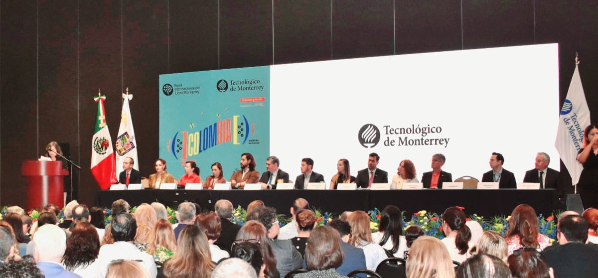 CANIEMoficial's tweet photo. 📚✨ La #FILMonterrey2025 inauguró su 33ª edición con Colombia como invitado de honor. @samuel_garcias, la escritora Laura Restrepo y el Mtro. Diego Echeverría, presidente de la #CANIEM, participaron en el arranque de 9 días con más de 650 actividades. 🎟️ Entrada libre. https://t.co/gJLfQV2ydV