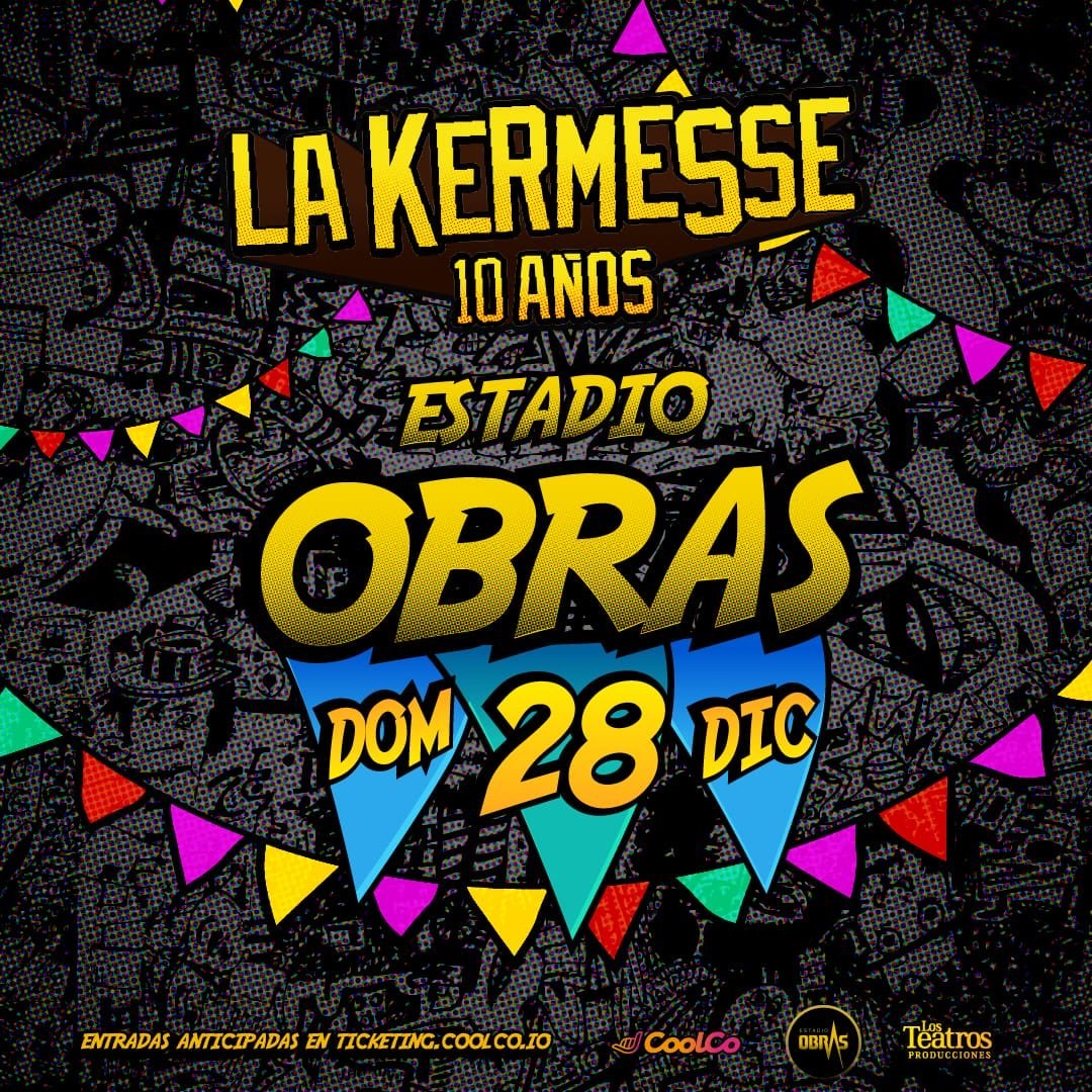 La Kermesse Redonda de Los Decoradores cerrará 2025 y los festejos por sus 10 años. La cita será en el Estadio Obras en una fecha por demás ricotera: domingo 28 de diciembre.
Las entradas, en CoolCo.