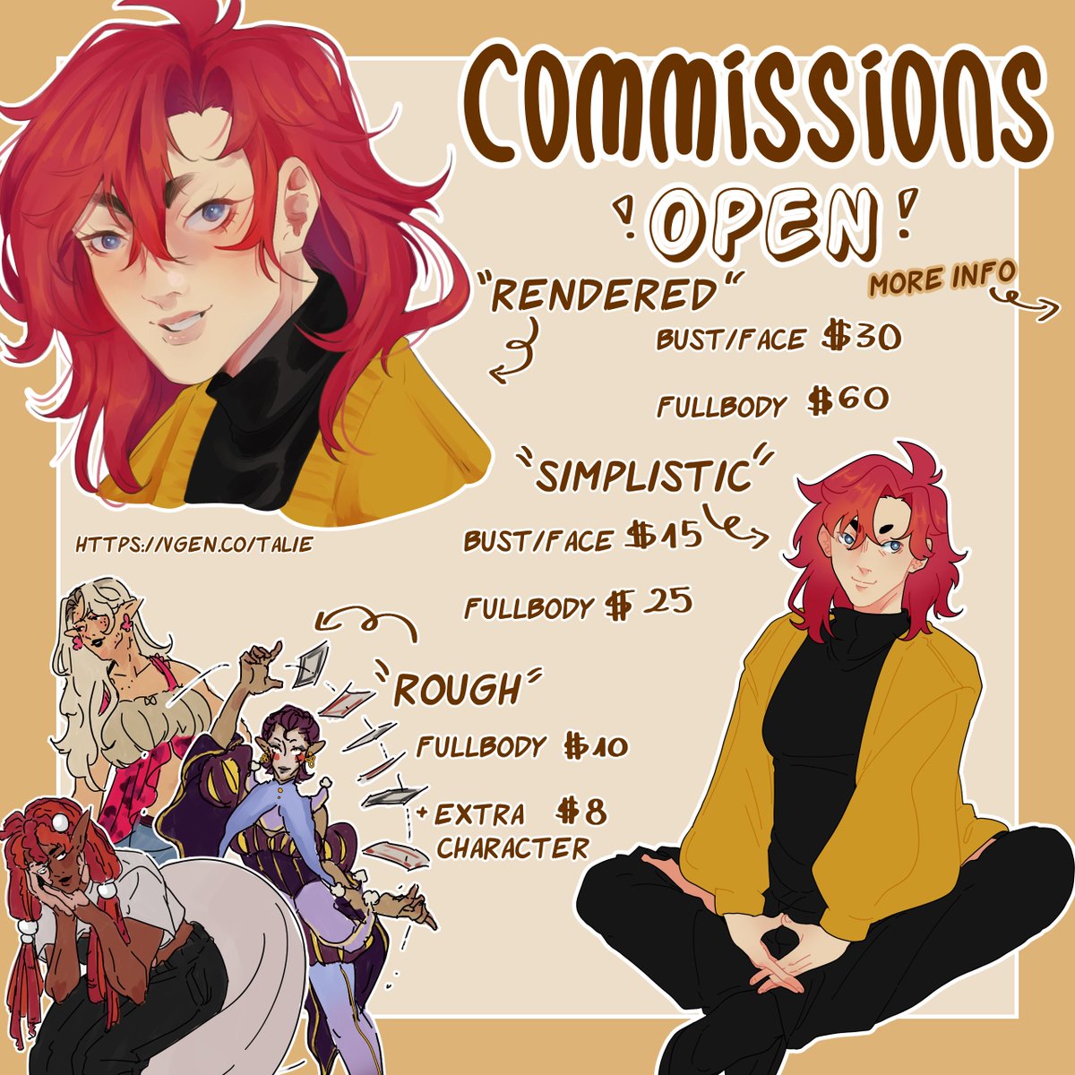 Creatalie02's tweet photo. Commissions Open over at Vgen :D https://t.co/JFffoX5WO3 https://t.co/J10PiVCXKu