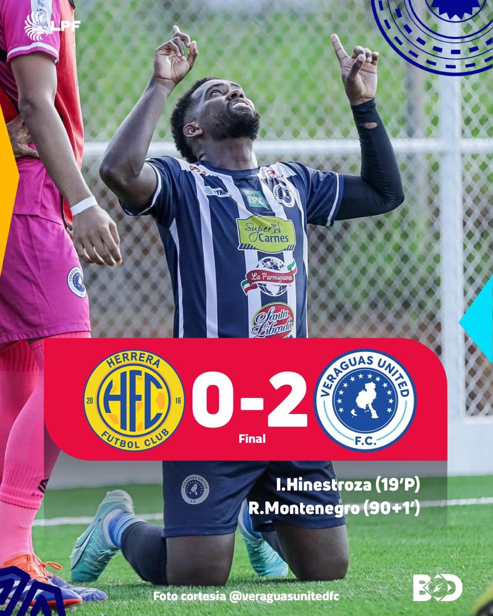 Final | #LPF #HERvsVER <a href="/Veraguas_United/">Veraguas United FC</a>  vuelve al camino de la victoria y se ubica momentáneamente como líder de su conferencia.