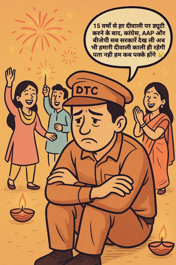 DTC यूनियन समस्या का समाधान (@dtcunion) on Twitter photo DTC अनुबंधित कर्मचारियों की दीवाली 15 वर्षों बाद भी काली 😢😭
<a href="/PMOIndia/">PMO India</a> <a href="/HMOIndia/">गृहमंत्री कार्यालय, HMO India</a> <a href="/CMODelhi/">CMO Delhi</a> <a href="/drpankajbjp/">Pankaj Kumar Singh</a> <a href="/p_sahibsingh/">Parvesh Sahib Singh</a> <a href="/KapilMishra_IND/">Kapil Mishra</a> <a href="/Virend_Sachdeva/">Virendraa Sachdeva</a> <a href="/dtchq_delhi/">Delhi Transport Corporation</a> <a href="/dtc_union/">DTC कर्मचारी एकता यूनियन(रजि.)</a> <a href="/punjabkesari/">Punjab Kesari</a> <a href="/loksabhaspeaker/">Lok Sabha Speaker</a> <a href="/indSupremeCourt/">Supreme Court of India</a> <a href="/aajtak/">AajTak</a> <a href="/ZeeNews/">Zee News</a> <a href="/JagranNews/">Dainik Jagran</a> <a href="/BJP4India/">BJP</a> <a href="/BJP4Delhi/">BJP Delhi</a> DTC अनुबंधित कर्मचारियों की दीवाली 15 वर्षों बाद भी काली 😢😭
<a href="/PMOIndia/">PMO India</a> <a href="/HMOIndia/">गृहमंत्री कार्यालय, HMO India</a> <a href="/CMODelhi/">CMO Delhi</a> <a href="/drpankajbjp/">Pankaj Kumar Singh</a> <a href="/p_sahibsingh/">Parvesh Sahib Singh</a> <a href="/KapilMishra_IND/">Kapil Mishra</a> <a href="/Virend_Sachdeva/">Virendraa Sachdeva</a> <a href="/dtchq_delhi/">Delhi Transport Corporation</a> <a href="/dtc_union/">DTC कर्मचारी एकता यूनियन(रजि.)</a> <a href="/punjabkesari/">Punjab Kesari</a> <a href="/loksabhaspeaker/">Lok Sabha Speaker</a> <a href="/indSupremeCourt/">Supreme Court of India</a> <a href="/aajtak/">AajTak</a> <a href="/ZeeNews/">Zee News</a> <a href="/JagranNews/">Dainik Jagran</a> <a href="/BJP4India/">BJP</a> <a href="/BJP4Delhi/">BJP Delhi</a>
