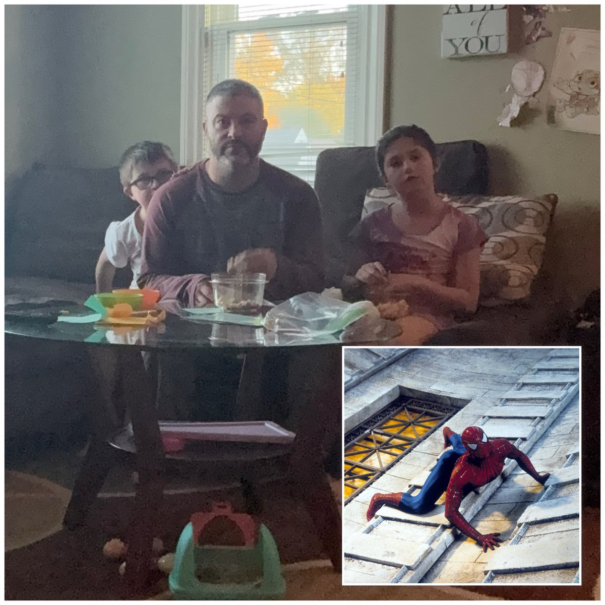MatKat83's tweet photo. So my kiddos and I for our weekly #MovieNight we are watching the #SamRaimi #Spiderman Trilogy ! Starting with the first #Spiderman2002! 🕷️
#Marvel #Sony #Spidey https://t.co/hjSsqb2vxk