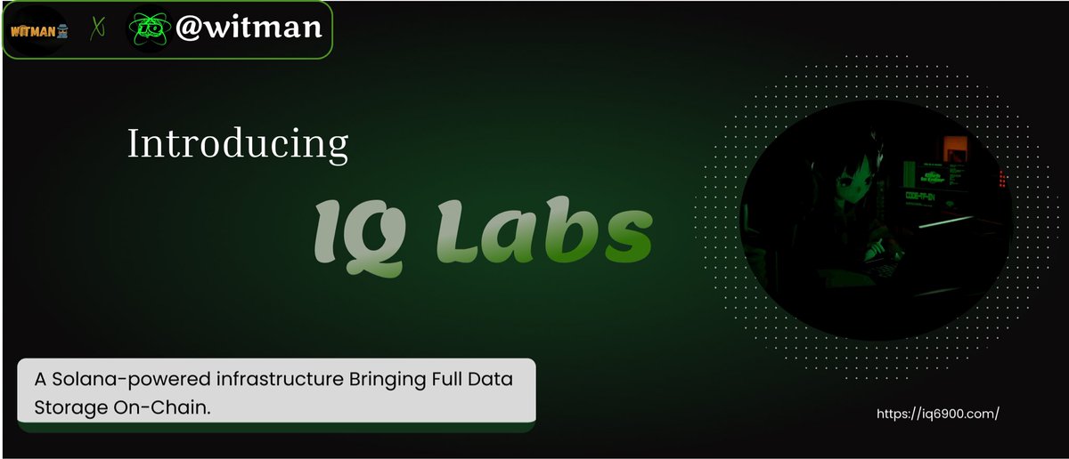 We’ve traded, staked, and farmed on-chain.

But what if we could actually live on-chain storing files, messages, databases, even full websites directly on Solana?

That’s what <a href="/IQLabsOfficial/">IQ Labs</a> is building a new data layer turning the blockchain into a real decentralized internet.