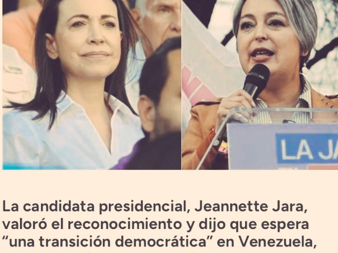 Jeannette Jara, otra candidata alineada con el con el neocolonialismo yanqui-otanista-sionista.