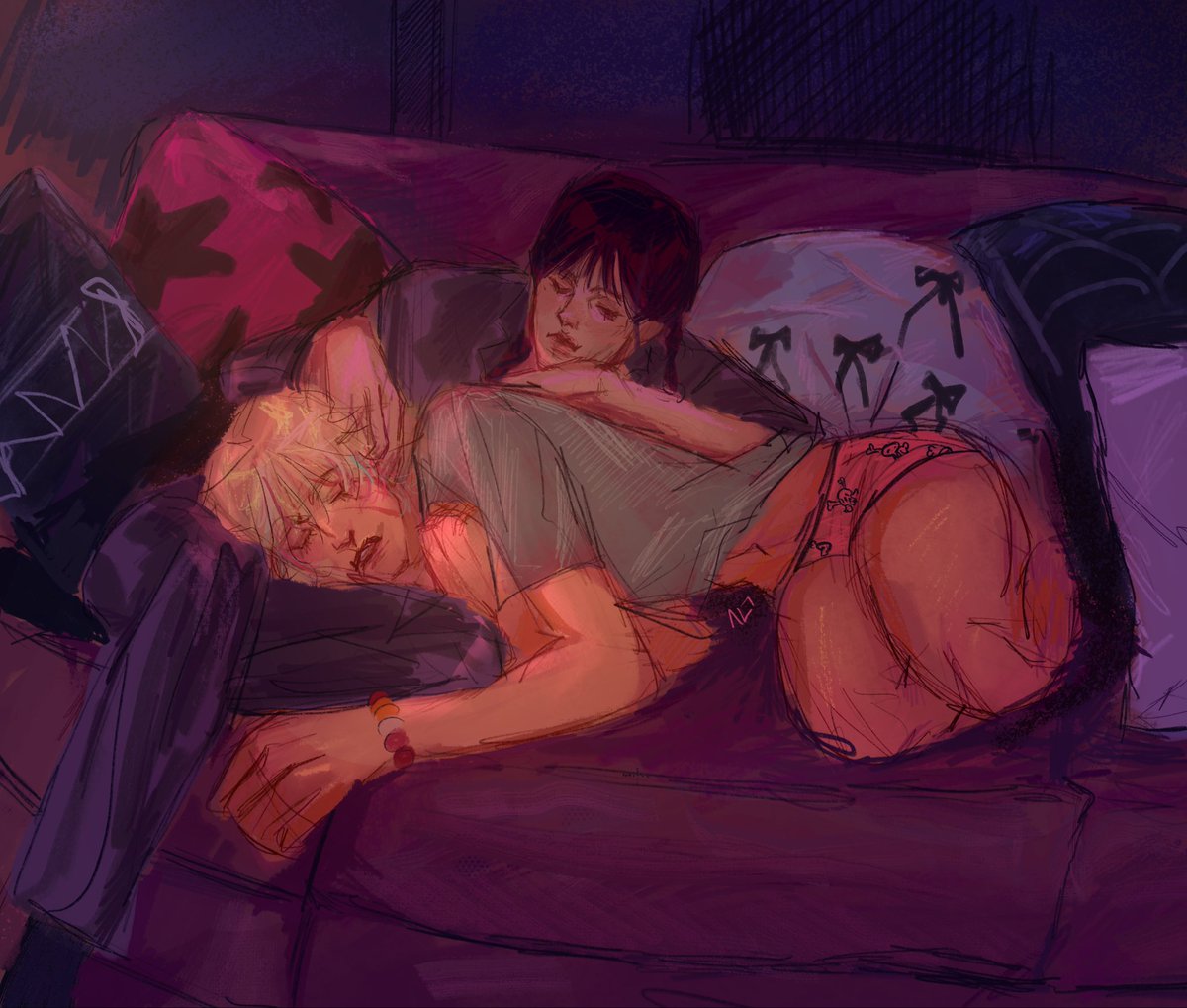 Bunny_v4mpire_'s tweet image. “Cuddling”

#wenclair #wenclairtober2025