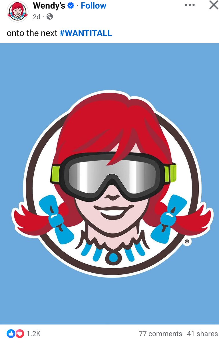 Tigger7's tweet image. Even @WendysCanada got in the spirit!

Go Blue Jays!

#BlueJays 
#WANTITALL
