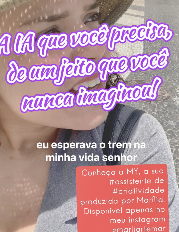 maliarte's tweet image. Conheça a MY, a sua #assistente de #criatividade
produzida por Marília.
Disponivel apenas no meu instagram
@marliartemar