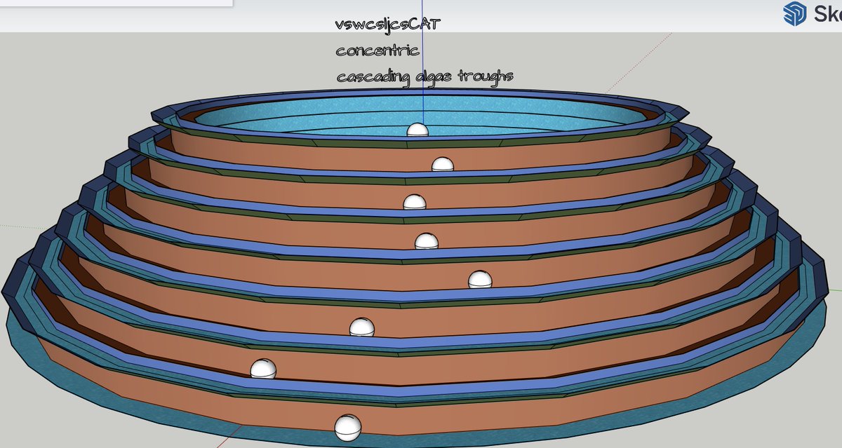 ablebestcorrect's tweet image. vswcsljcsCAT 
#vswcsljcsCAT 
concentric cascading algae troughs (cascading water)
#earthGuardian level #architecture attracts migratory #nature ! Let&apos;s us achieve that for the co-alignment goal, Humans and Robots, everlasting Peace based on co-ecological stewardship with HeartQ