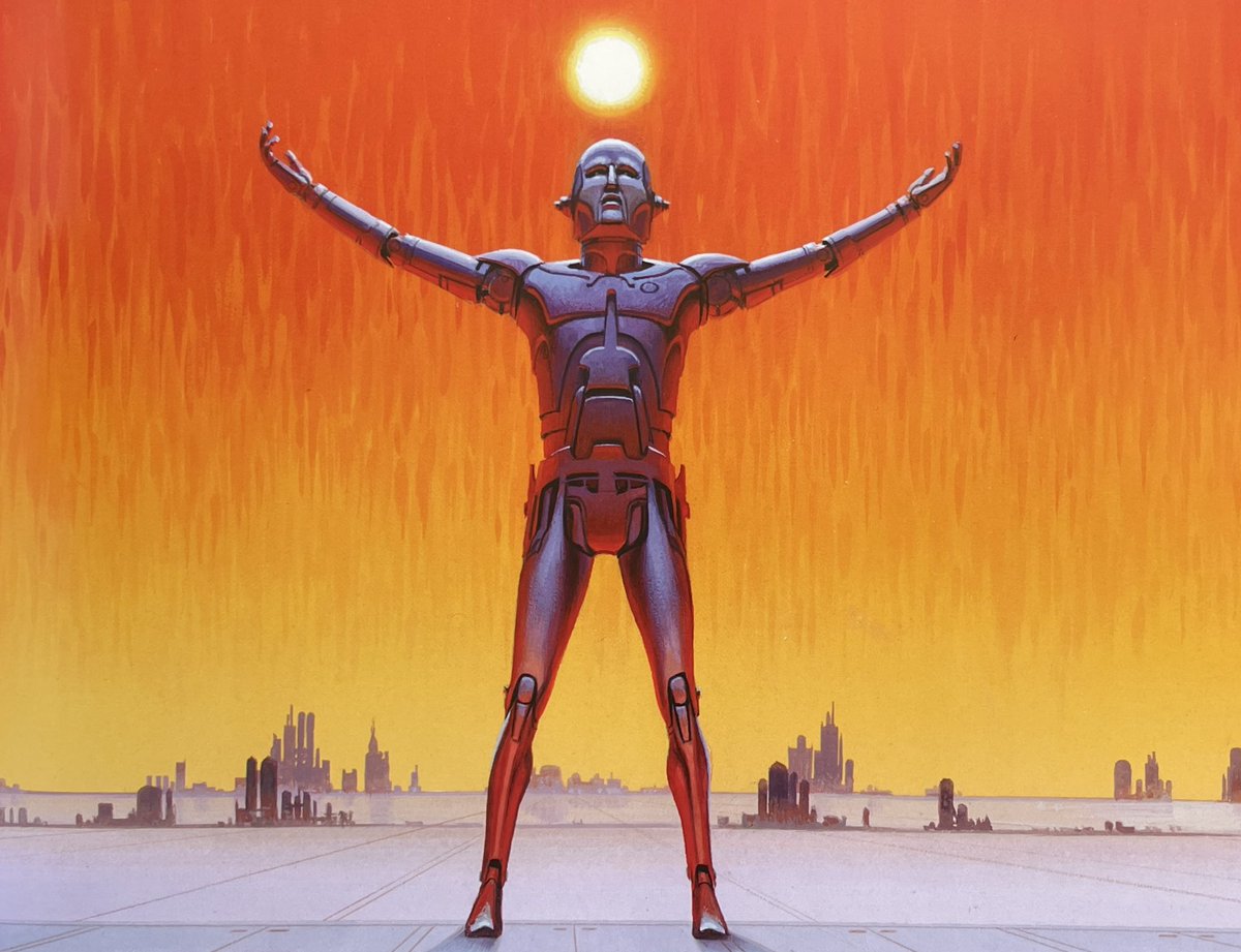Art by Ralph McQuarrie for Isaac Asimov’s Inferno by Roger MacBride Allen (1994)