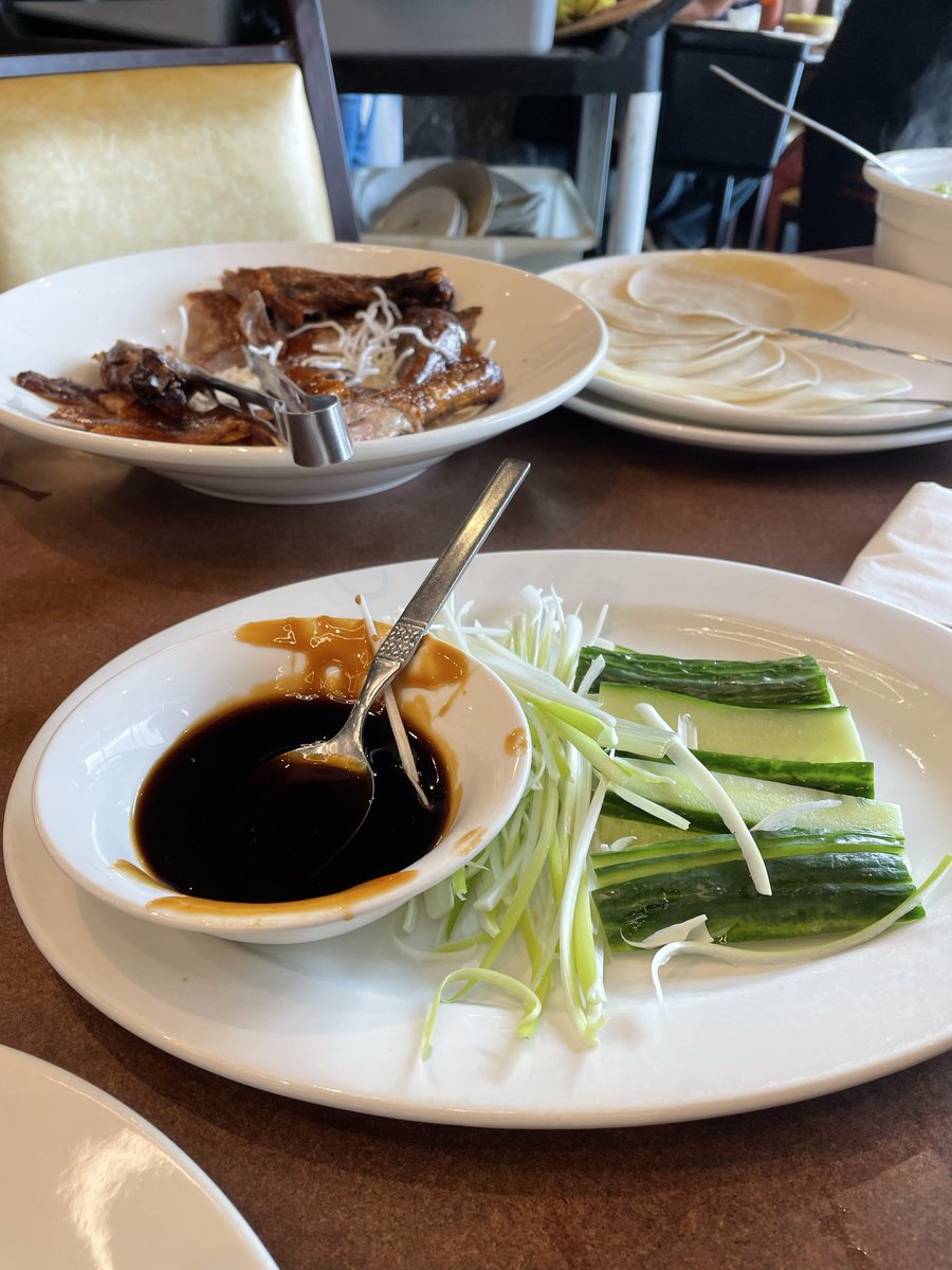 Thanksgivingはターキー苦手だから北京ダックっての流れてきたの見て真似した！