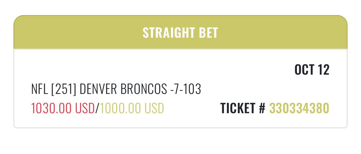 sharp_analysis's tweet image. ❌[1] Broncos -7