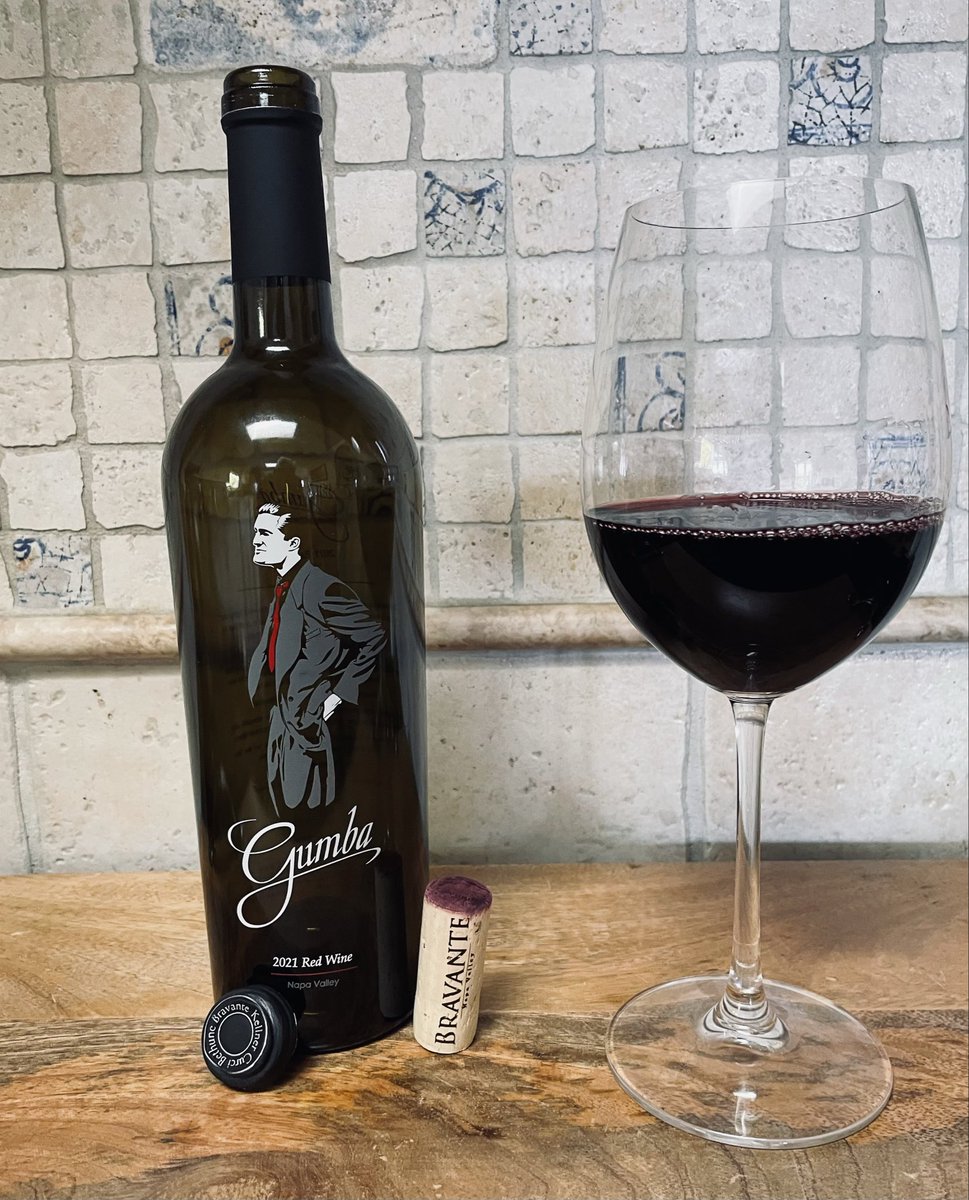 A fun drinking initial vintage of #BravanteVineyards…..Gumba. A nice Sunday sipping Bordeaux blend. #NapaValley #Wine