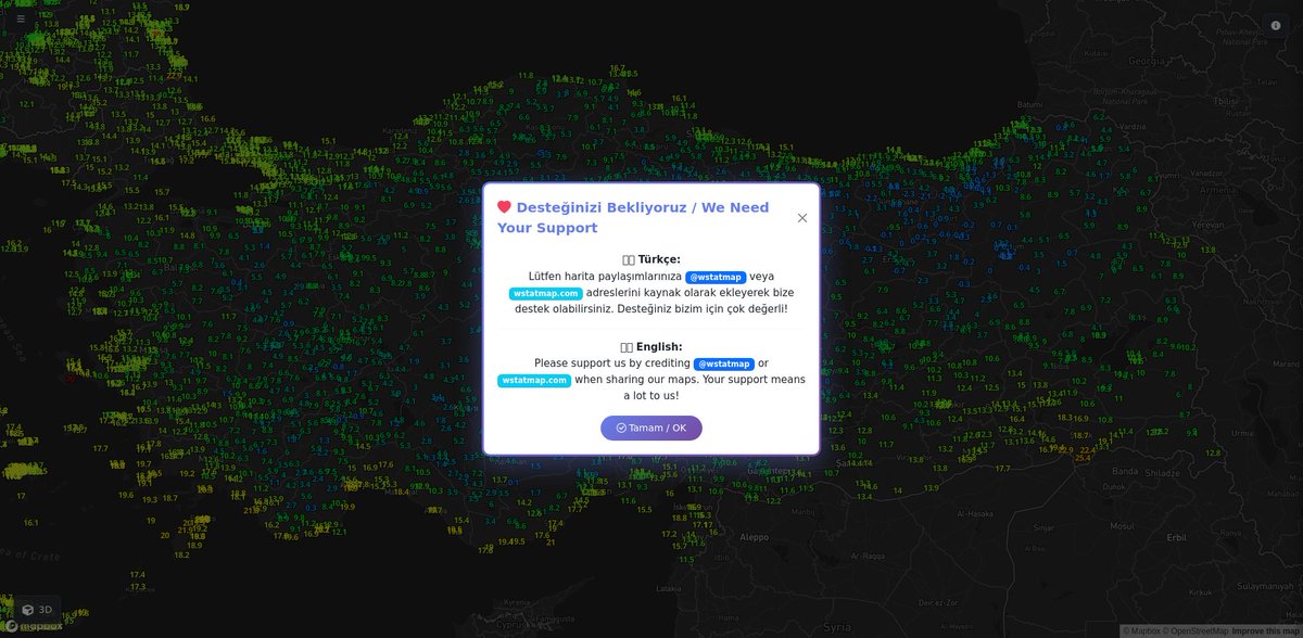 wstatmap's tweet image. 🌡 Türkiye Güncel Sıcaklık Haritası 2025-10-13 02:32
İşte ülke genelindeki son sıcaklık dağılımı! 📊
🔍 Detaylar ve daha fazlası için:  wstatmap.com #weather #map