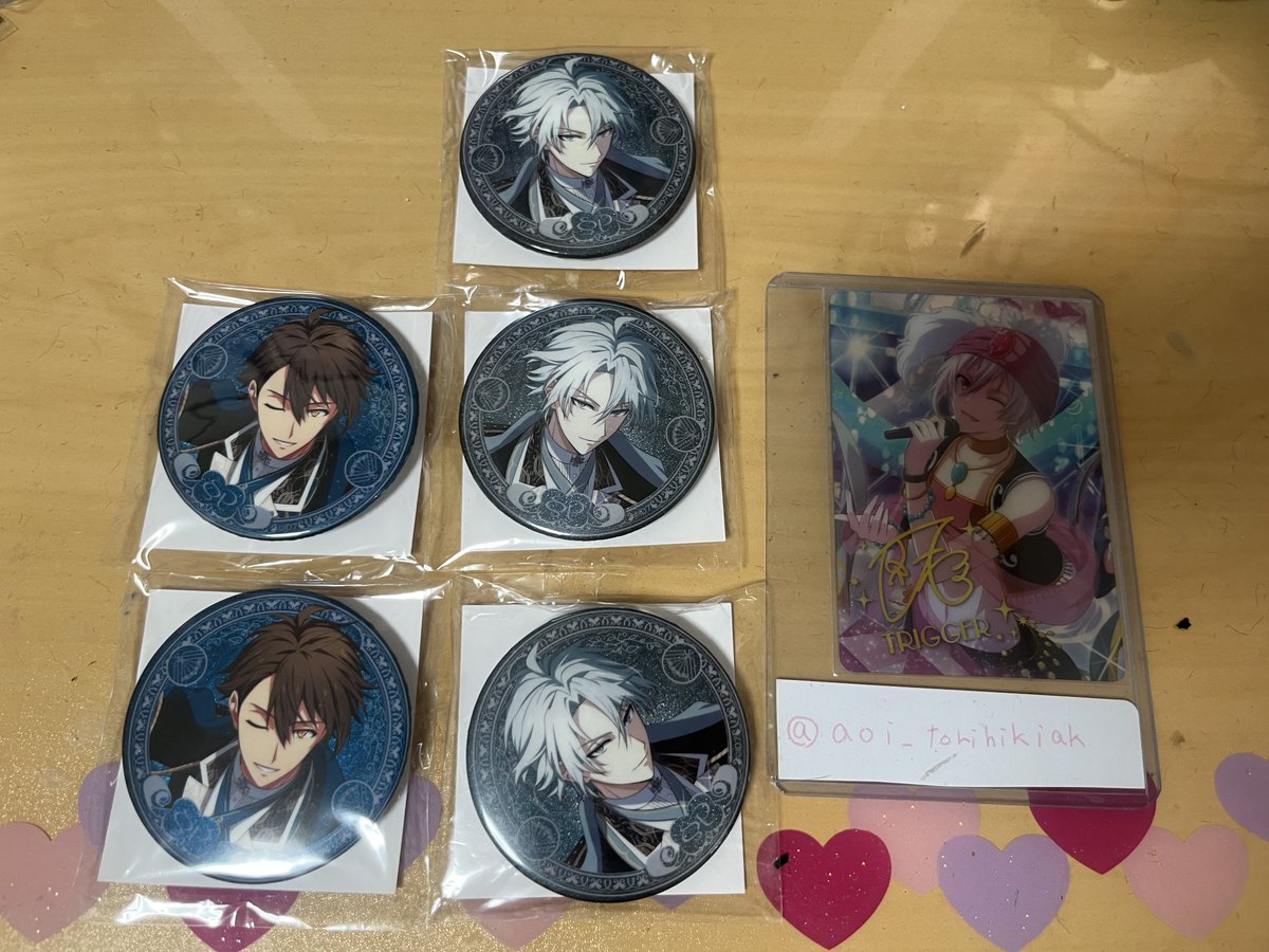【交換･譲渡】アイナナ SSP オケナナ 缶バッジ IDOLiSH7

譲）楽3、龍之介2

求）定価（+送料） &gt; 天

都内、横浜手渡し(日程要相談)または郵送
検索からでもお気軽にお声掛けください！