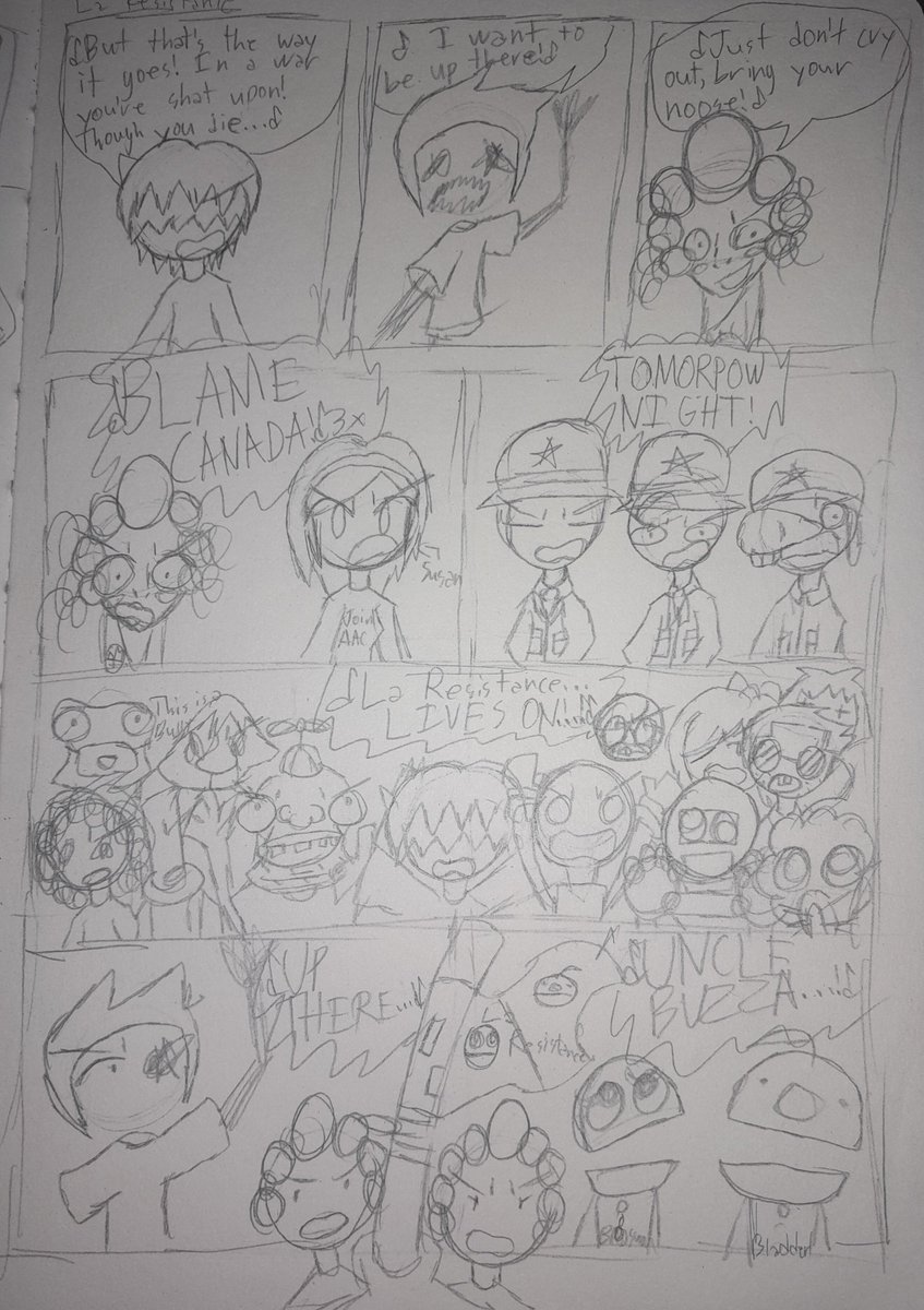 VBLuckyNumber12's tweet image. (REPOST)
La Resistance. (BBIEAL x South Park)
#BaldisBasics 
#bbieal 
#Baldi 
#Mrspomp
#drreflex 
#ItsABully
#Playtime
#Artsandcrafters
#SouthPark 
#Laresistance
#Blamecanada
#Mountaintown
#Unclefucka
#UpThere
#SouthParkBiggerLongerandUncut