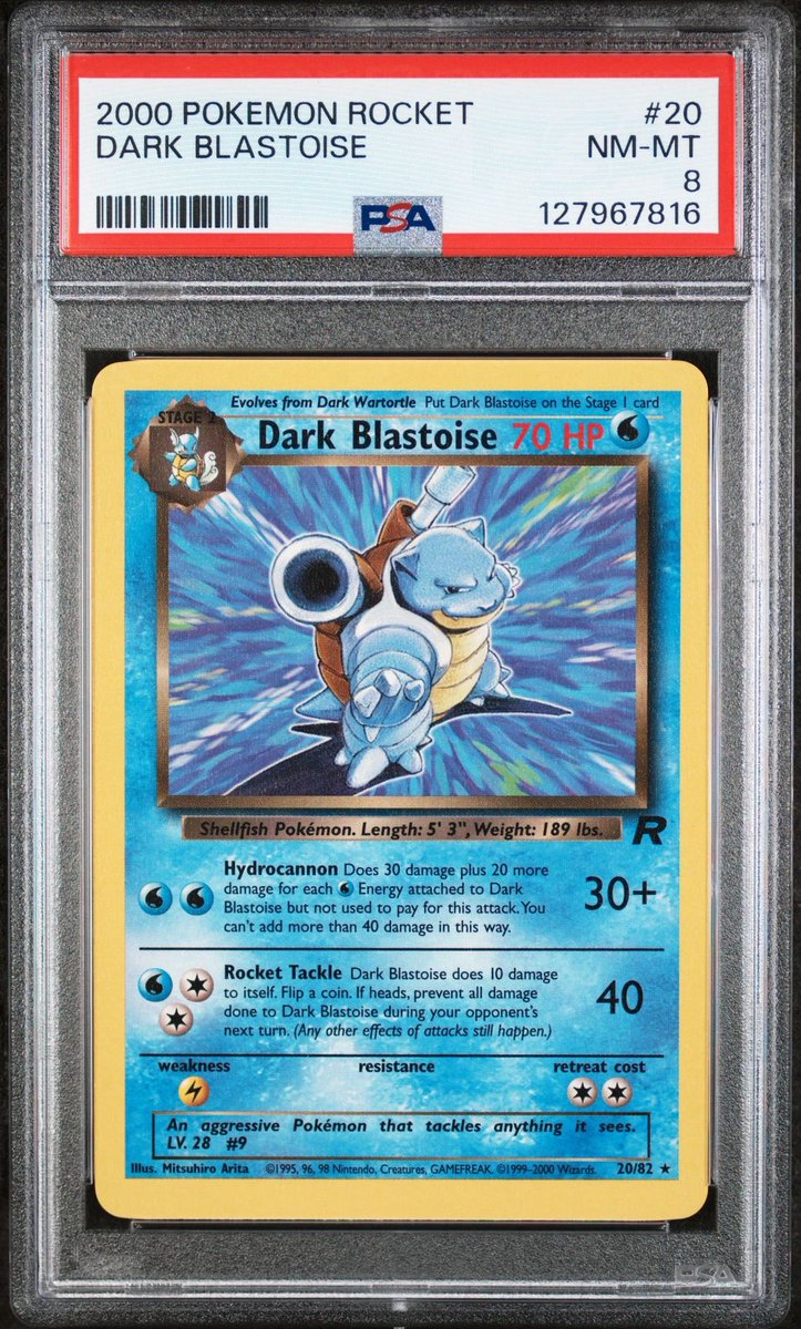 Just added some new PSA slabs to the site. I do love vintage non-holo. The original Team Rocket Pokemon Card expansion was great!