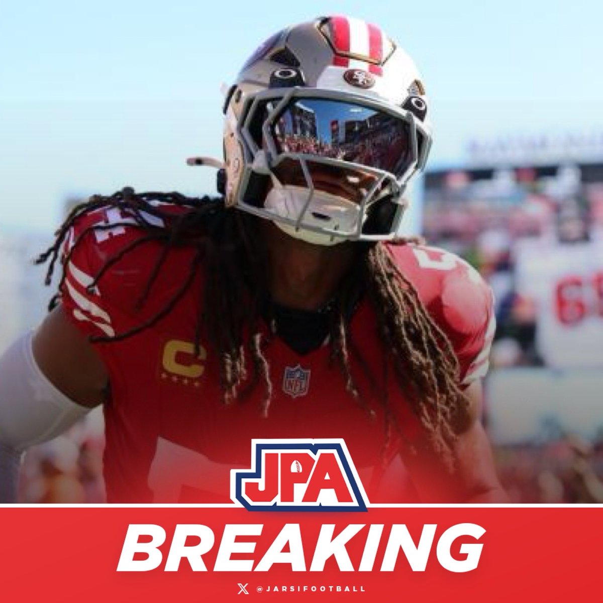 jasrifootball's tweet image. 𝗕𝗥𝗘𝗔𝗞𝗜𝗡𝗚: 49ers superstar LB Fred Warner dislocated and broke his ankle today and will need season ending surgery, per Head Coach Kyle Shanahan. 

Absolutely awful.