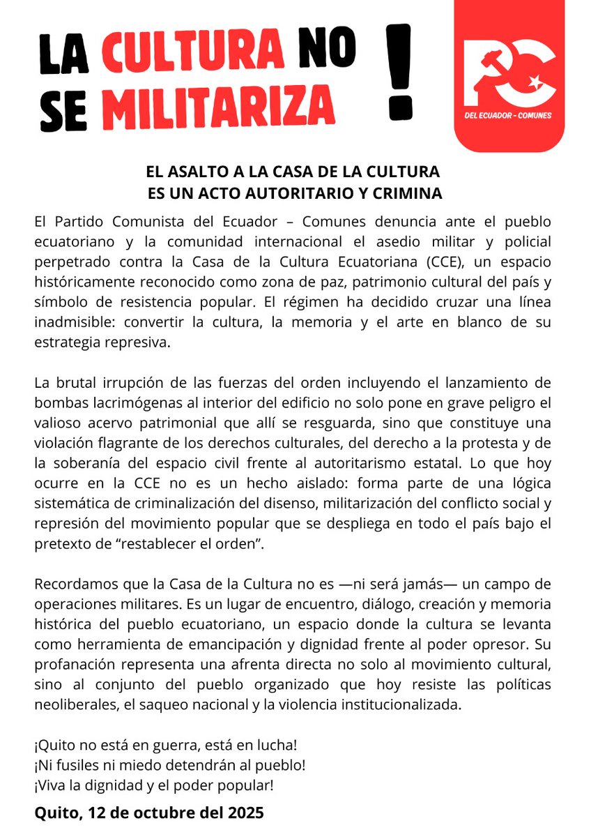 Partido Comunista Comunes tweet media