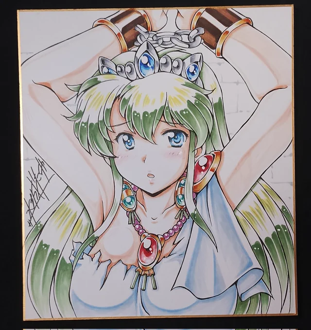 本日開催のコミック1に J16b みずも倶楽部で参加します 色紙4枚描きました 色紙は開場したら頒布開始します あとは既刊を少し持って行きます よろしくお願いします〜!