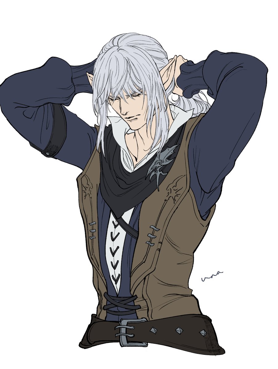 #去年の10月のイラストを無言であげる 
#FF14