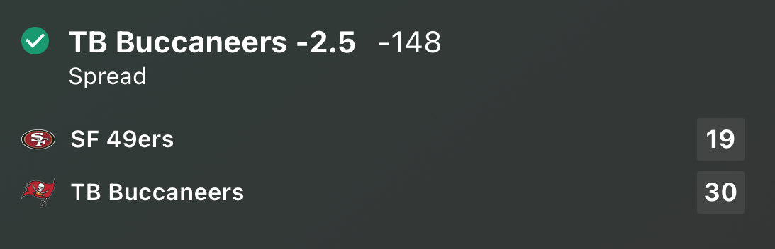 ProfitOffProps's tweet image. NFL NUKE PLAY 

Buccaneers -2.5 ✅

$20 to a someone who likes + reposts 

Free VIP: dubclub.win/r/p/pri-5bygk/…
