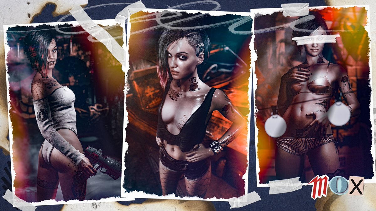 Judy and too much photoshop. 🎨 
#VirtualPhotographer #PhotoMode #Cyberpunk2077 #PhantomLiberty #EroticCyberpunk #DarkRomance