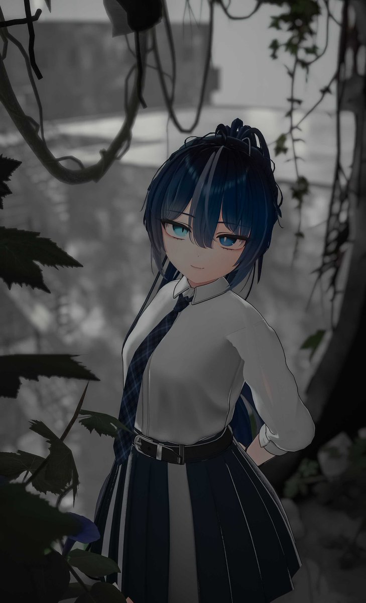 운이 좋구나. 너 같은 녀석이 나와 같이 비를 피하다니.

... 주제 넘는 기대라도 하는 건 아니겠지?