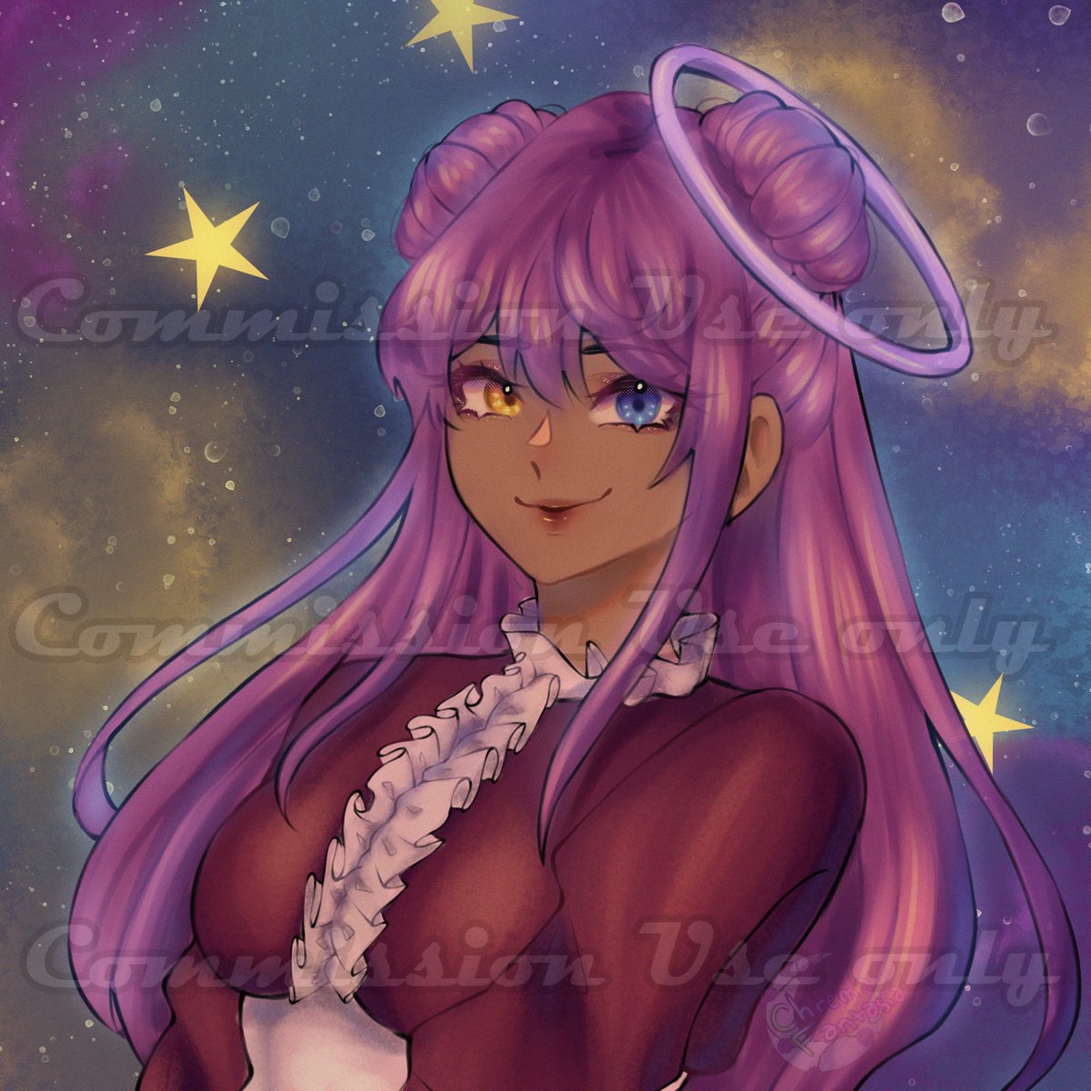 Did an Art commission for <a href="/FlorciSempai/">φFlorci! ヾ(＾-＾)ノAC📌</a>

50k RHD
The painterly Style that I've been doing did make it a tad difficult, due to me accidently making the hair purple, I had to change it to pink later 😅

#royalehigh #RHTC #royalehighart #royalhigh #rhtc #royalehighcommission #roblox