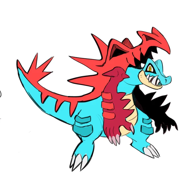 My take on mega feraligatr #PokemonLegendsZA
