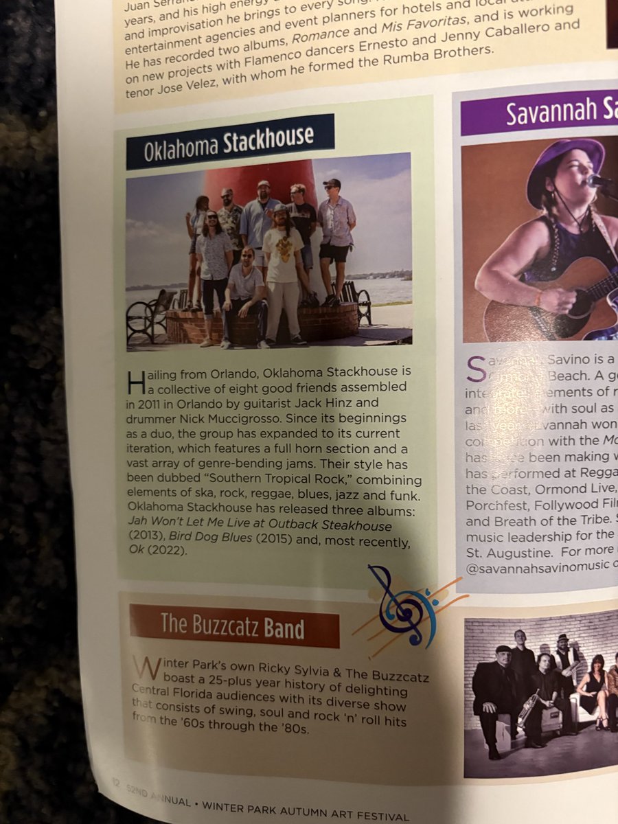 OKStackhouse's tweet image. WPAAF Setlist 10-12-25
And us in the program!