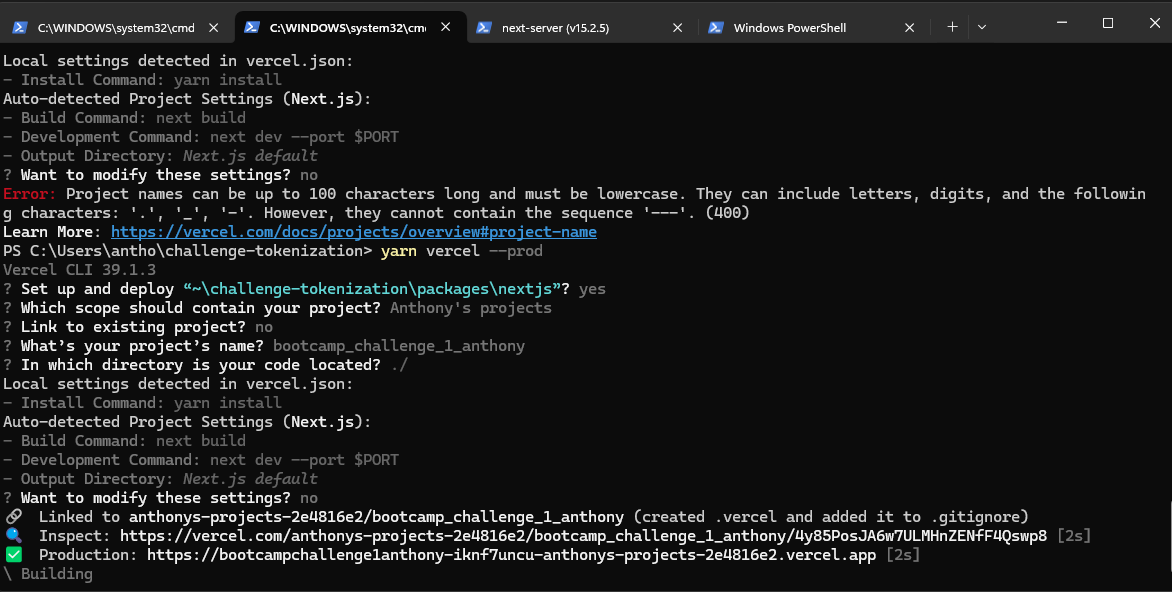 misaamane354933's tweet image. Resolviendo el Speedrin Ethereum Challengue en el Bootcamp Ethereum Lima 2025 @EthereumLima 🚀 Mint, transfer y deploy de mi NFT en Sepolia con Scaffold-ETH 2.
Demo 👇
bootcampchallenge1anthony.vercel.app

#SpeedRunEthereum #EthereumLima