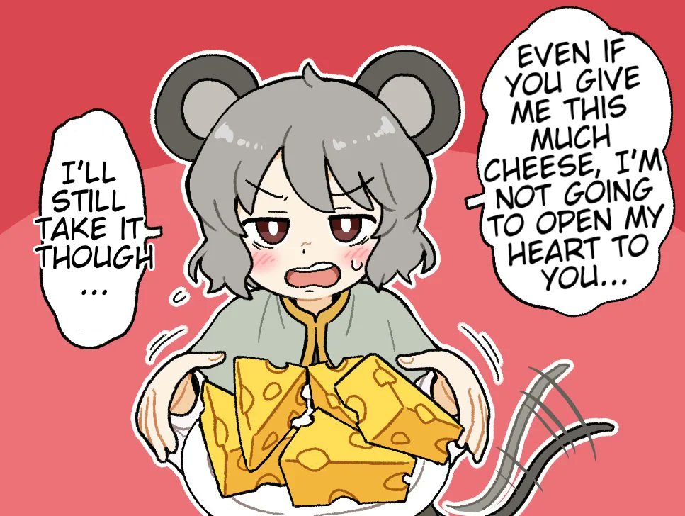 ReimuSays's tweet photo. morning, all.
today is tuesday, so it's nazrin day.
it's also national lowercase day.
have a happy.
#nazrinday #nationallowercaseday https://t.co/ijNRqCovoO