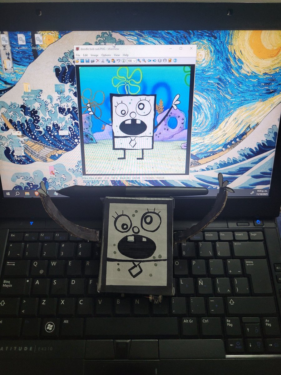 CallmeBluebtw's tweet image. Made this lil DoodleBob pencil holder from recycled stuff 🧠
Trying to spend less time scrolling and more time creating again. Feels good 💛

#SpongeBob #DoodleBob #Art #DIY #Creativity