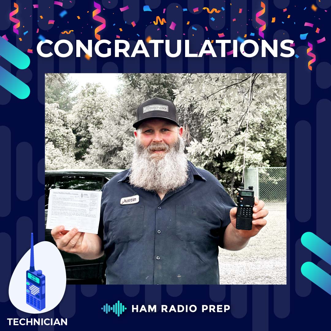 HamPrep's tweet image. 🚀 Huge congratulations to Justin from #Illinois for earning his #FCC Technician Class #HamRadio license! 🎉📡

Justin got licensed for all the right reasons — emergency communications, public service, offroading, off-the-grid readiness, and hobby enjoyment. 🆘🚙🔋🤝📻 His…