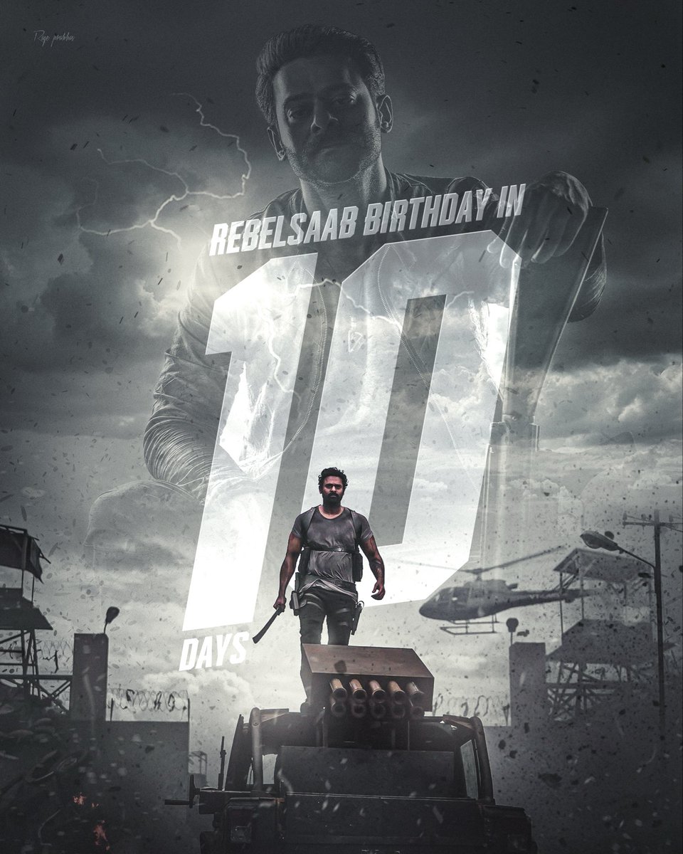 RagePrabhas's tweet image. When the REBEL walksโฆ the world watches! 10 days to thunder ๐ฆ๐ฅ
#PrabhasBirthday