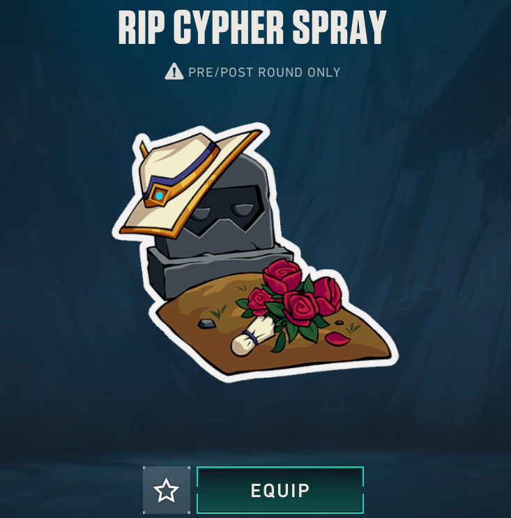 Riot predicted Cypher’s funeral years ago 💀

#VALORANT