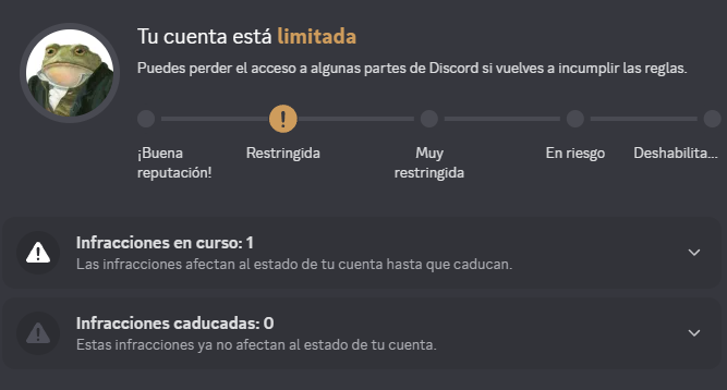 Comunicado de Wel: No puede enviar mensajes ni por el server ni por privado porque tiene la cuenta restringida hasta mañana