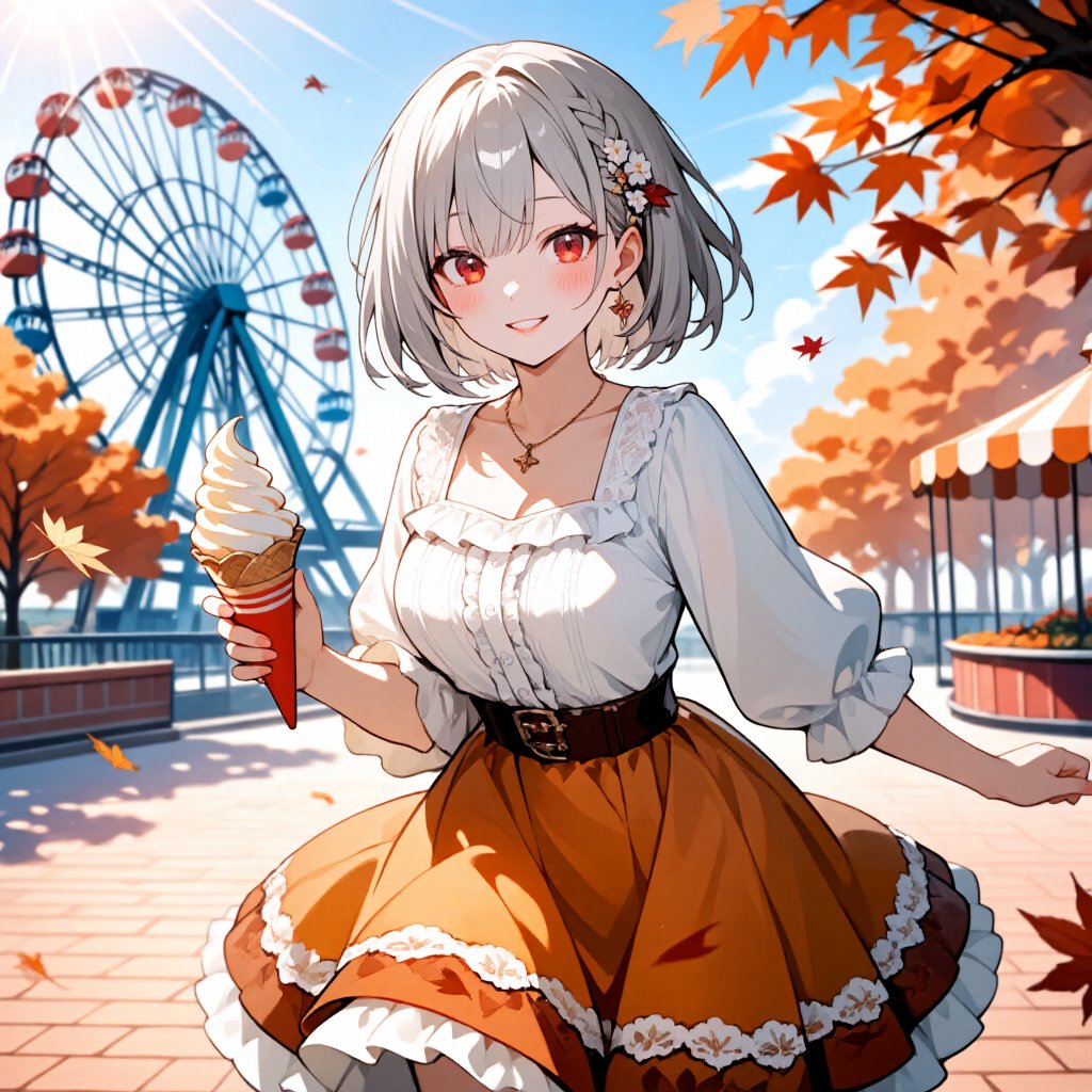 おはぷーん🎶
⛅️🍁🎡🎢🎠💕🤗❗
#AIart #AIイラスト 72日目