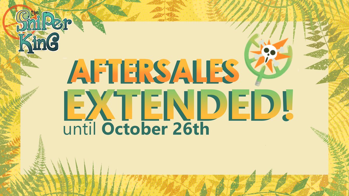 🤥 Aftersales Extended 🤥 

Attention Usopp Pirates! We have decided to extend aftersales until October 26!

sniperkingzine.bigcartel.com