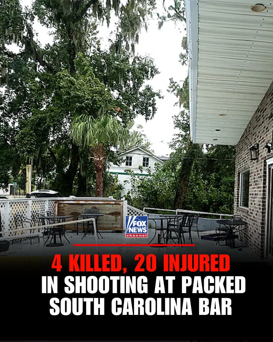 HELL ON ST HELENA: At least four people were killed and 20 injured in a 1 a.m. shooting at Willie's Bar and Grill on St. Helena Island, South Carolina.