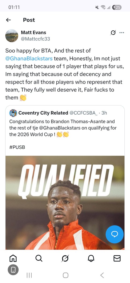 Mattccfc33's tweet image. (X) would'nt let me publish this enough on this tweet below what i really wanted to say, But, The sky Blue army can probably figure this out for themselves, 👏👏 @Coventry_City #pusb