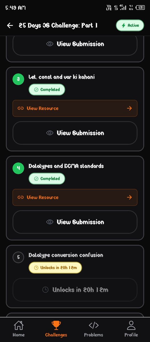 Soumyach144's tweet image. Hello 👋 @ChaiCodeHQ @Hiteshdotcom  @nirudhuuu  
Finally wake up so early in the morning. Just bcz of top rank in leaderboard 😐. But  4th rank tak hi apaya.  
#day4 of #25daysjschallenge successfully completed today is all about data types , and how to read docs